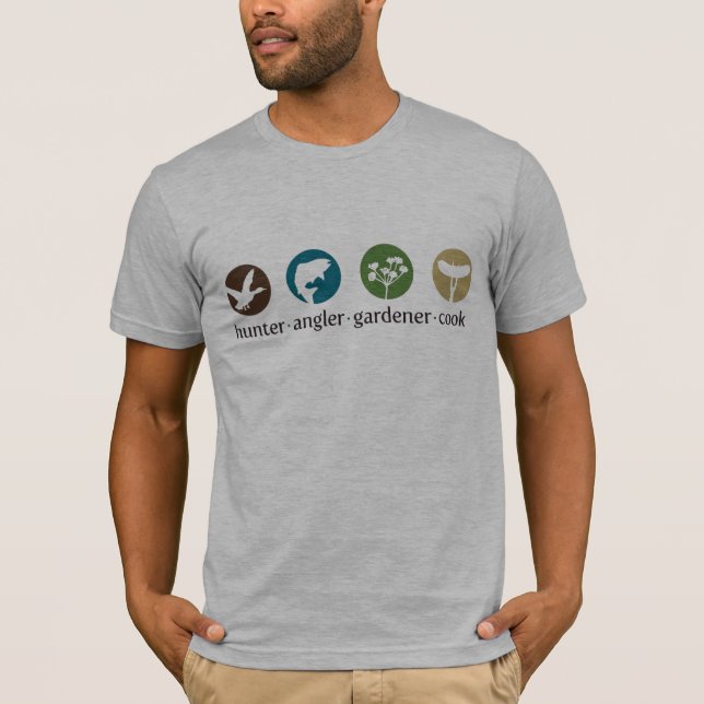 T-shirt de cuisinier de jardinier de pêcheur à  la (Devant)