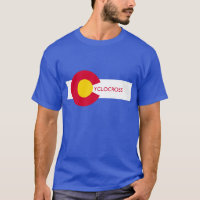 T-shirt de Cyclocross de drapeau du Colorado