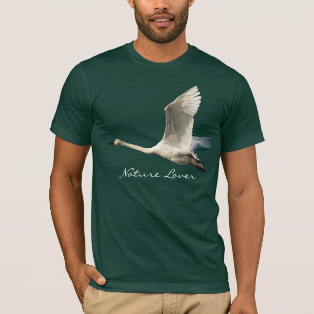 T-shirt de cygne trompette AMATEUR NATURE (Devant)