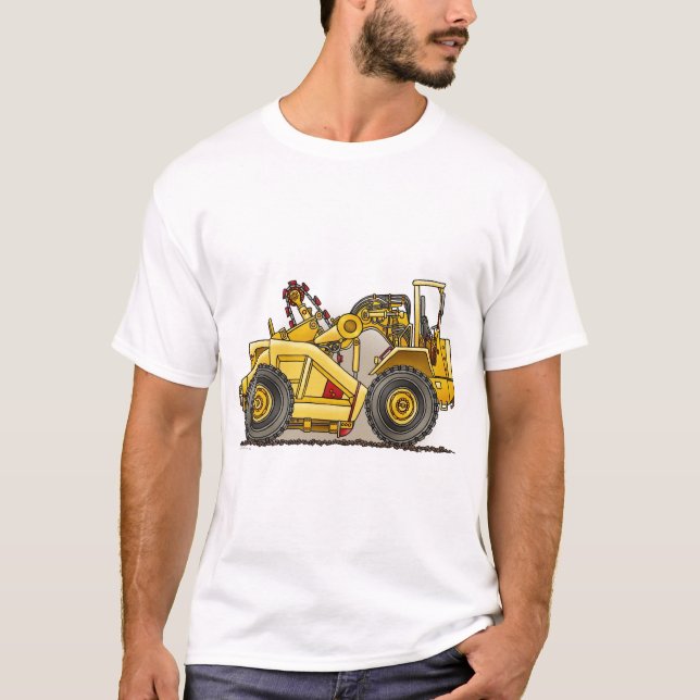 T-shirt de dames de grattoir d'engin de (Devant)