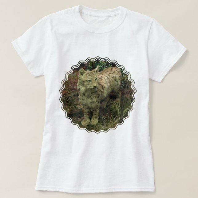 T-shirt de dames de Lynx d'ibérien (Design devant)