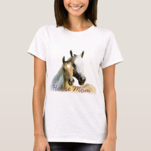T-shirt de dames de maman de cheval