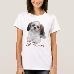 T-shirt de dames de maman de Shih Tzu