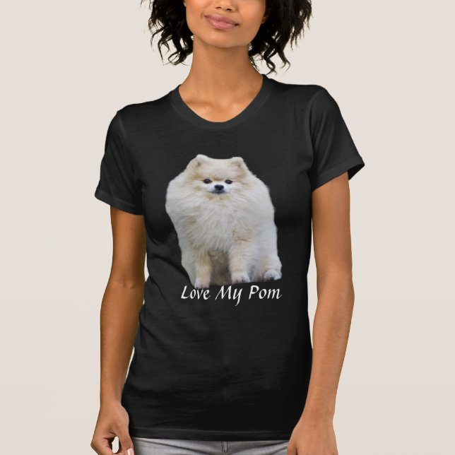 T-shirt de dames de Pomeranian (Devant)