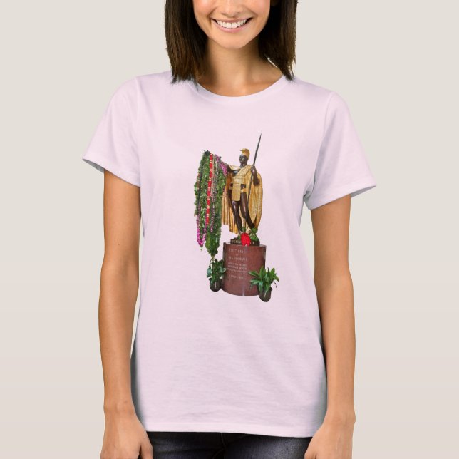 T-shirt de dames Kamehameha Lei (Devant)