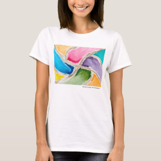 T-shirt de dames par des couleurs heureuses