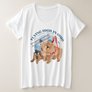 T-SHIRT DE DAMES - PLUS TAILLE AVEC LOGO