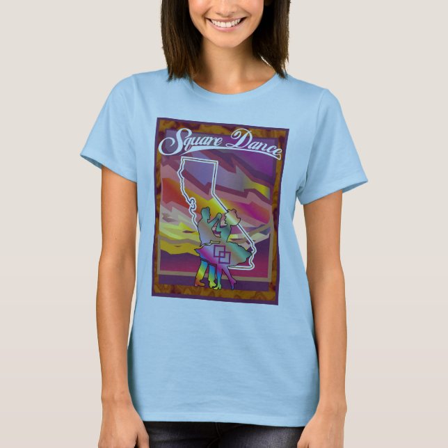 T-SHIRT DE DANSE CARRÉE DE LA CALIFORNIE (Devant)