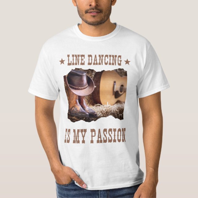 T-shirt de danse country Western Line (Devant)