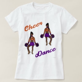 T-shirt de danse violet orange )