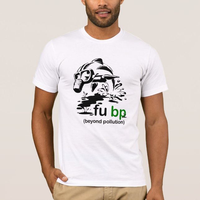 T-shirt de dauphin de flaque d'huile de fubp (Devant)