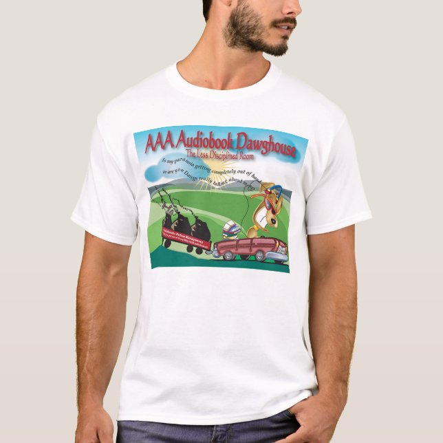 T-shirt de Dawghouse - Dawg dans la voiture (Devant)