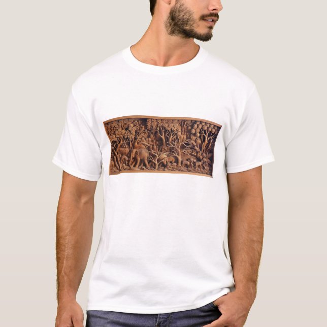 T-shirt de découpage en bois thaïlandais (Devant)