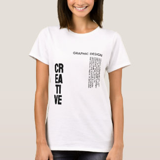 T-shirt de définition de design créatif