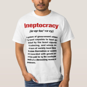 T-shirt de définition d'Ineptocracy