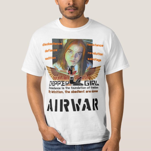 T-shirt de désobéissance = de liberté de (Devant)