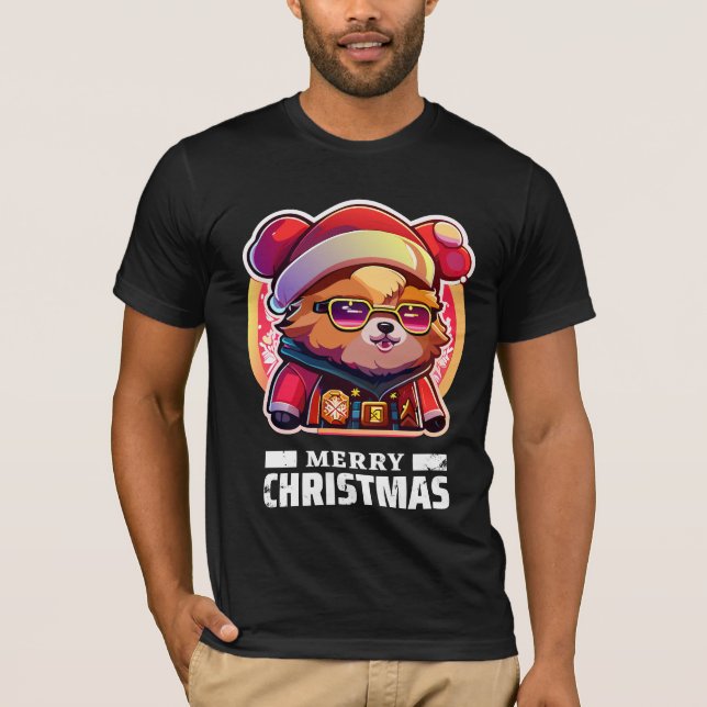 t-shirt de dessin animé de l'ours en peluche (Devant)