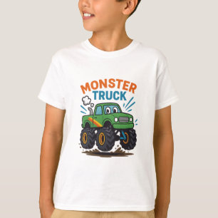 T-shirt de dessin animé de Monster Truck pour enfa