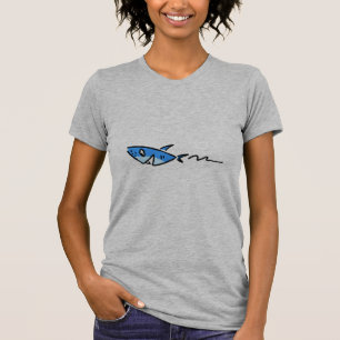 T-shirt de dessin animé requin bleu mignon – Océan