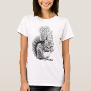 T-shirt de dessin d'écureuil