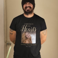 T-Shirt de deuil avec photo personnalisée