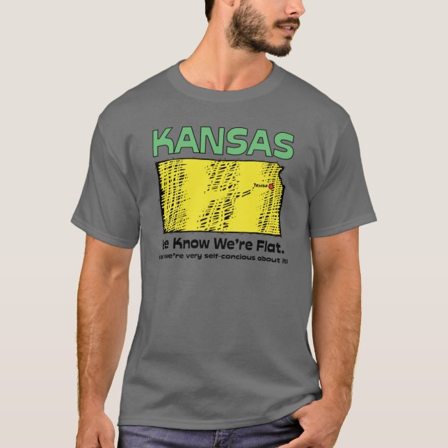 T-shirt ~ de devise du Kansas KS que nous connaissons que (Devant)