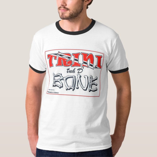 T-shirt de Di Bone Ringer de tyh de Trini (Devant)