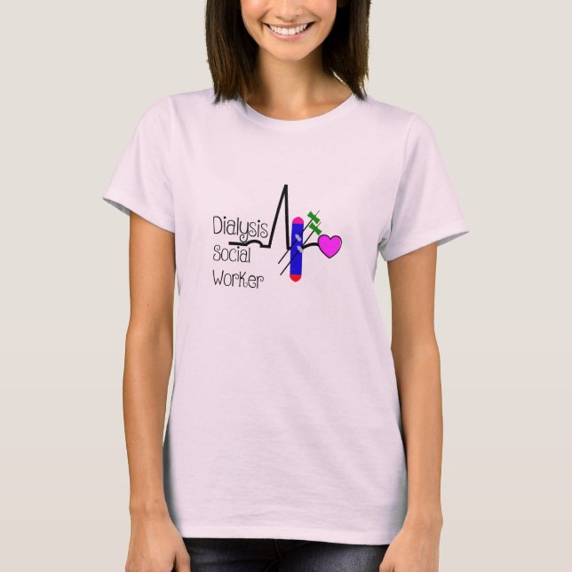 T-shirt de Dialyzer d'assistant social de dialyse (Devant)