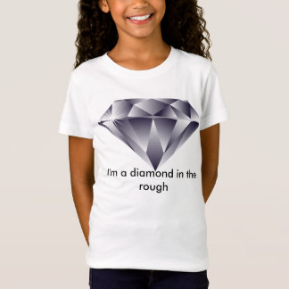T-shirt de diamant à l'état brut