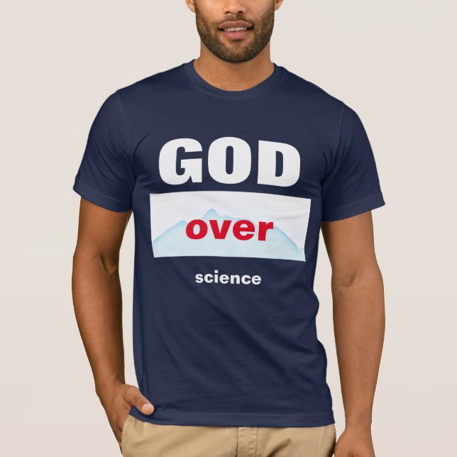T-shirt de DIEU sur la science (Devant)