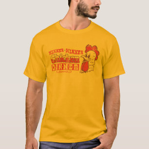 T-SHIRT DE DÎNER DE POULET DE GAGNANT DE GAGNANT