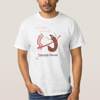 T-shirt de dîner de saucisse de gagnant de gagnant