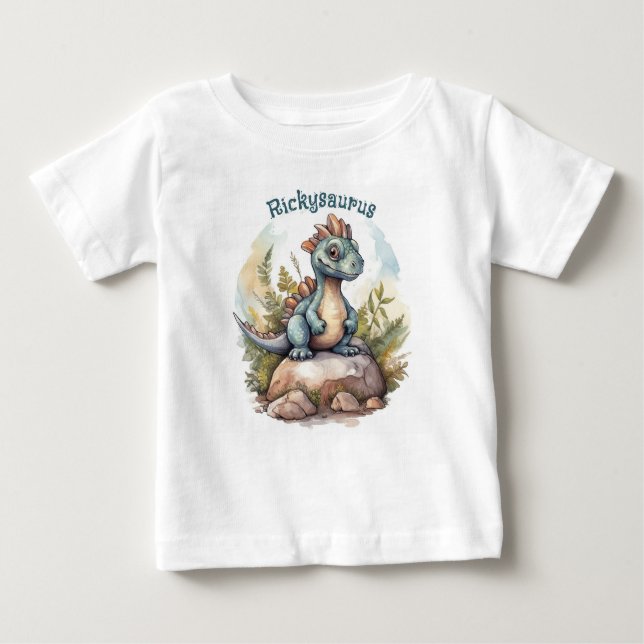 T-Shirt de dinosaure personnalisé (Devant)