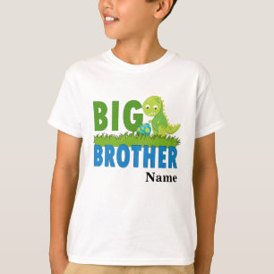 T-shirt de dinosaures grand frère personnalisé