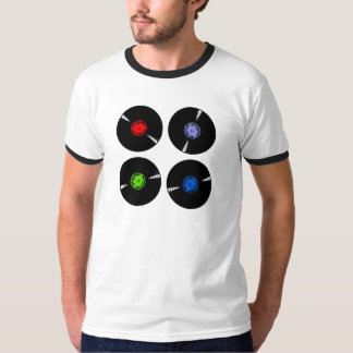 T-shirt de disques vinyle