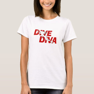 T-shirt de diva de piqué