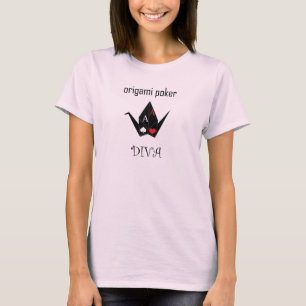 T-shirt de diva de tisonnier d'origami