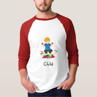 T-shirt de doigt-peinture d'enfant