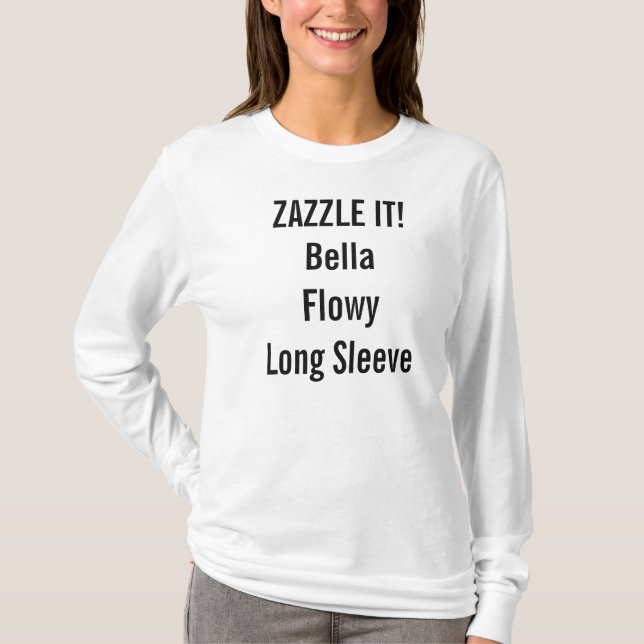 T-shirt de douille de Bella Flowy des femmes (Devant)