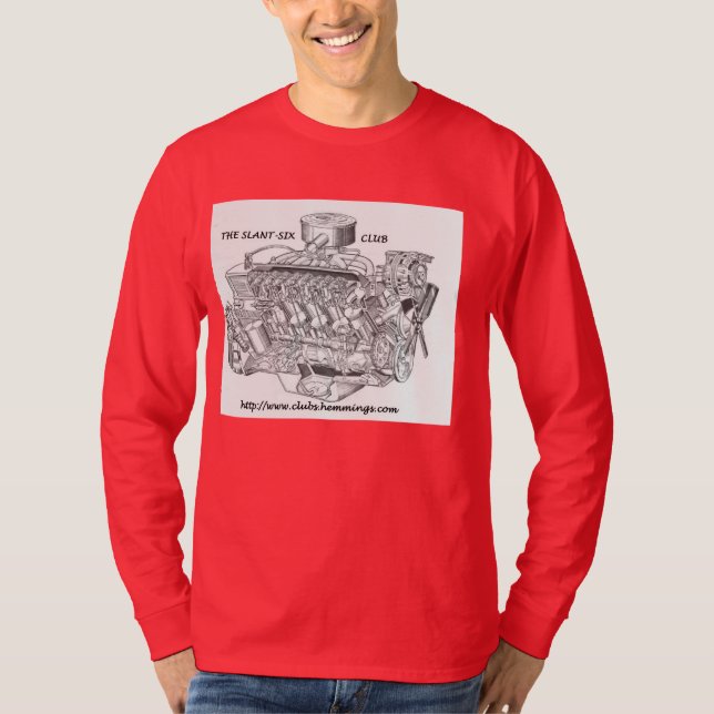 T-SHIRT DE DOUILLE DE CLUB DE SLANT-SIX LONG (Devant)