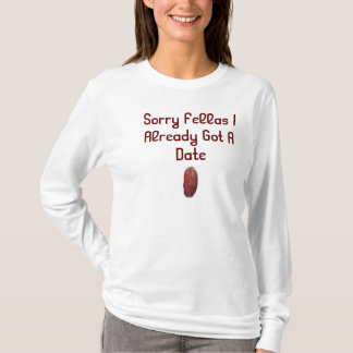 T-shirt de douille de la date halale de la femme