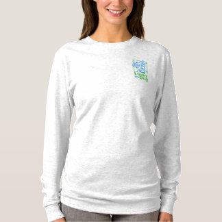 T-shirt de douille du chien chanceux des femmes