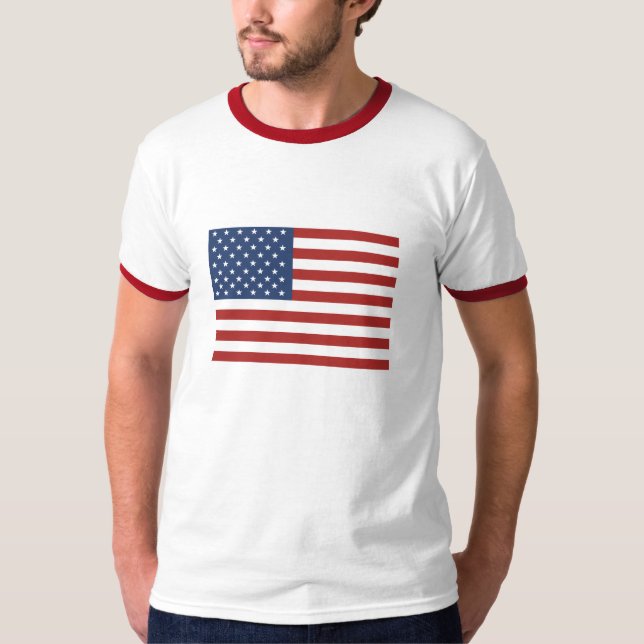 T-shirt de drapeau américain (Devant)