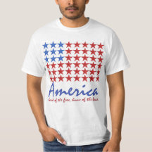T-SHIRT de drapeau américain 4 juillet
