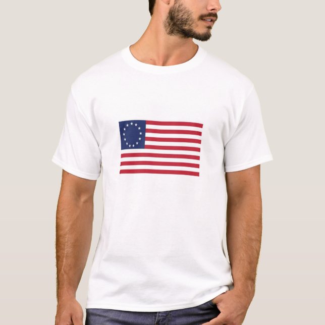 T-shirt de drapeau de Betsy Ross (Devant)