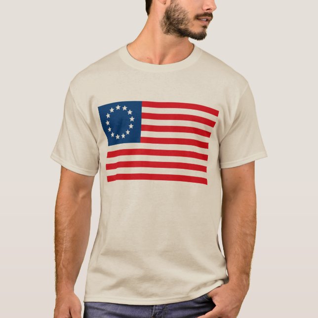 T-shirt de drapeau de Betsy Ross (Devant)