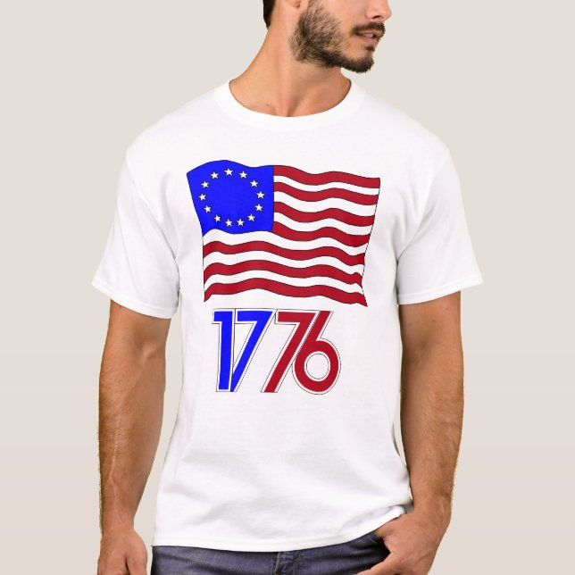 T-shirt de drapeau de Betsy Ross (Devant)