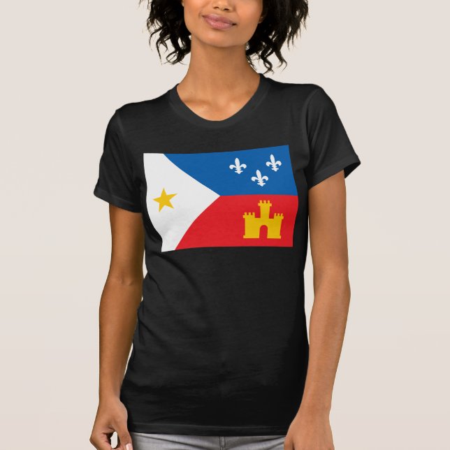 T-shirt de drapeau de Cajun (Devant)