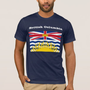 T-shirt de drapeau de Colombie-Britannique