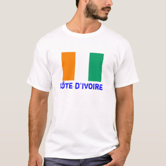 T-shirt de drapeau de COTE D'IVOIRE*-